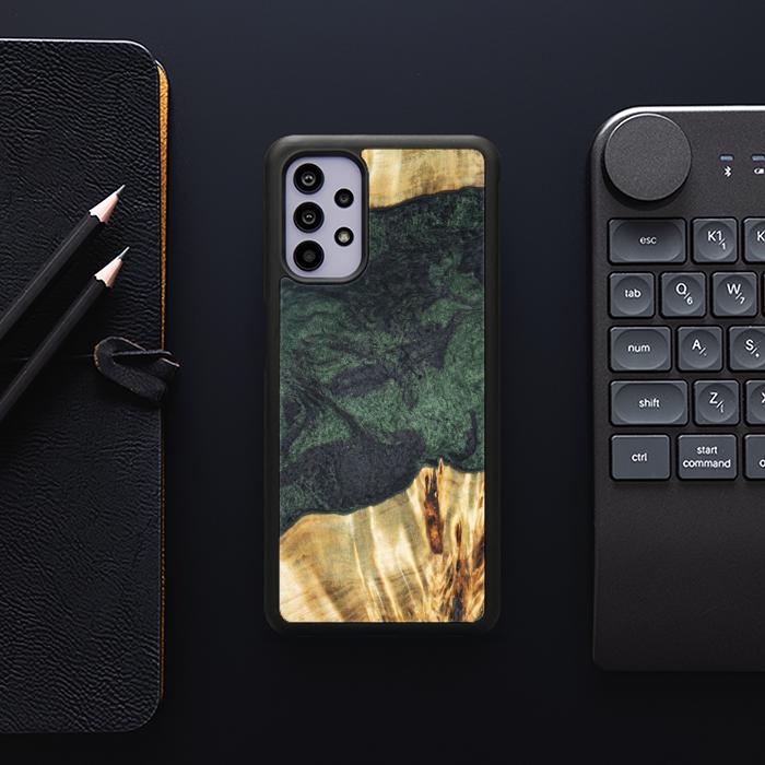 Samsung Galaxy A32 4G Handyhülle aus Harz und Holz - Synergy#E14