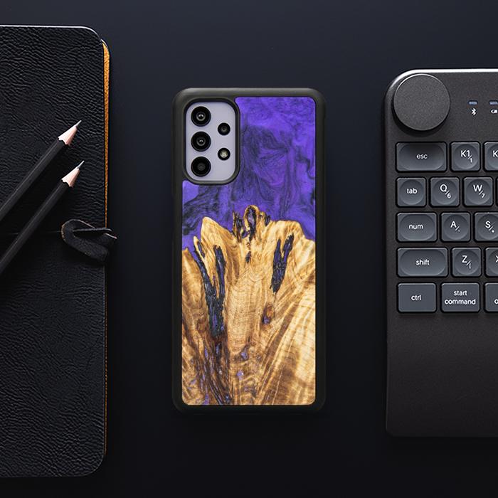 Samsung Galaxy A32 4G Etui na telefon z żywicy i drewna - Synergy#E22