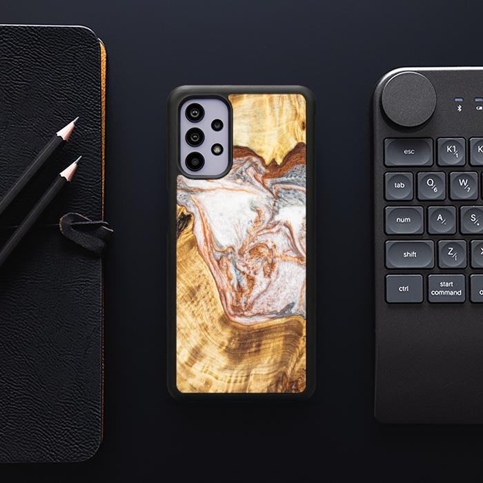 Samsung Galaxy A32 4G Handyhülle aus Harz und Holz - Synergy#E5