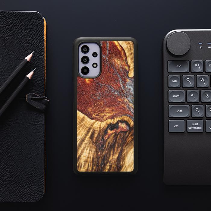 Samsung Galaxy A32 4G Etui na telefon z żywicy i drewna - Synergy#E9
