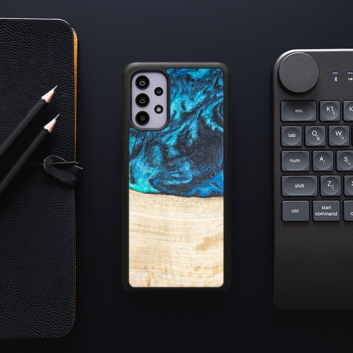 Samsung Galaxy A32 4G Etui na telefon z żywicy i drewna - Synergy# F3