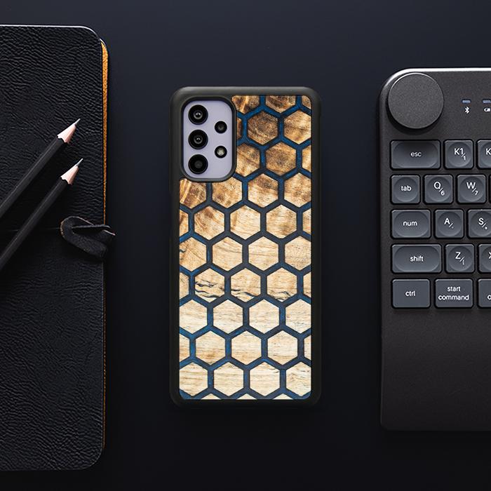 Samsung Galaxy A32 4G Handyhülle aus Harz und Holz - Synergy#F36