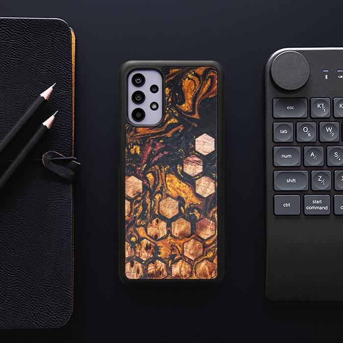 Samsung Galaxy A32 4G Handyhülle aus Harz und Holz - Synergy#F38