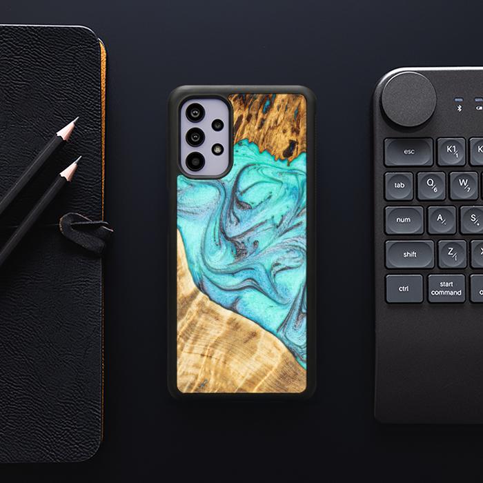 Samsung Galaxy A32 5G Handyhülle aus Harz und Holz - Synergy#E16