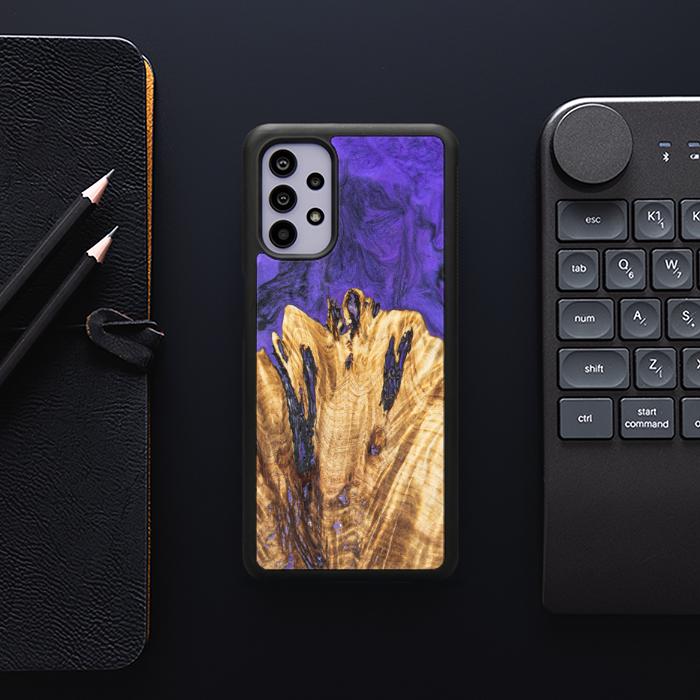 Samsung Galaxy A32 5G Etui na telefon z żywicy i drewna - Synergy#E22