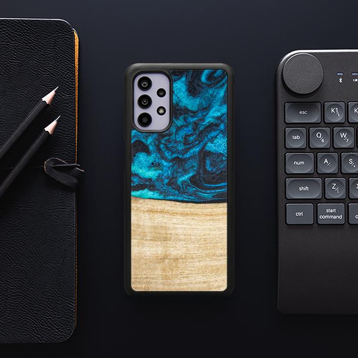 Samsung Galaxy A32 5G Handyhülle aus Harz und Holz - Synergy#F11