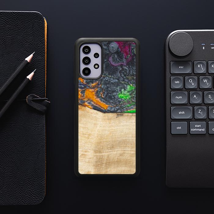 Samsung Galaxy A32 5G Handyhülle aus Harz und Holz - Synergy#F16