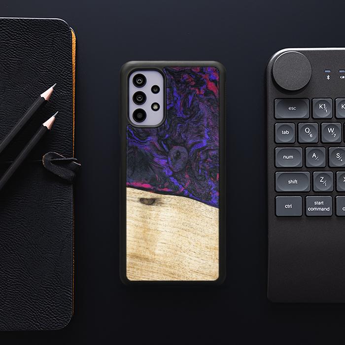 Samsung Galaxy A32 5G Handyhülle aus Harz und Holz - Synergy#F18