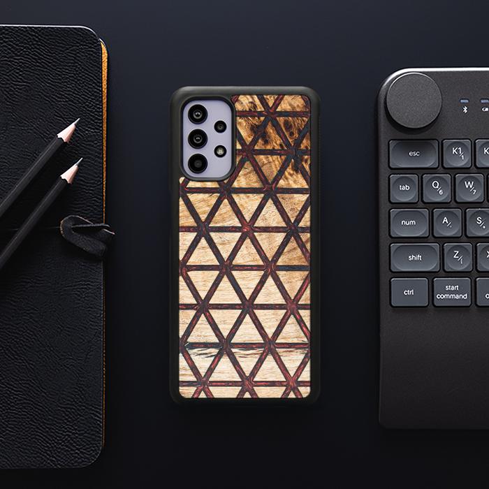 Samsung Galaxy A32 5G Handyhülle aus Harz und Holz - Synergy#F22