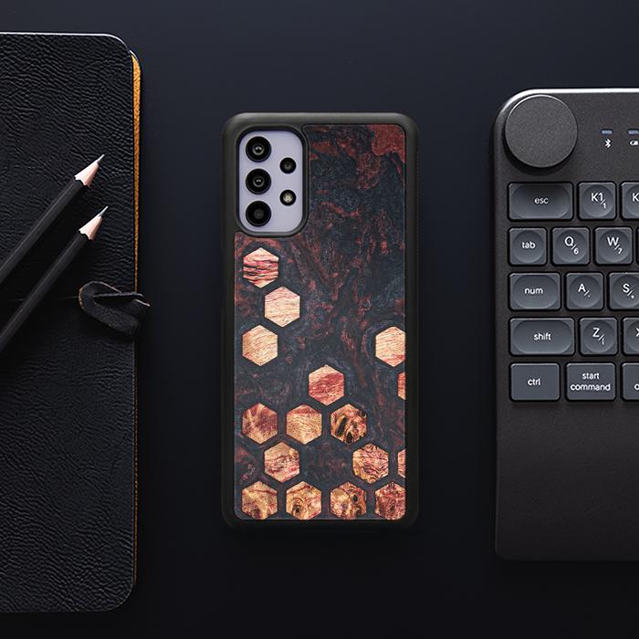 Samsung Galaxy A32 5G Handyhülle aus Harz und Holz - Synergy#F27