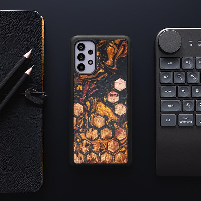 Samsung Galaxy A32 5G Handyhülle aus Harz und Holz - Synergy#F38