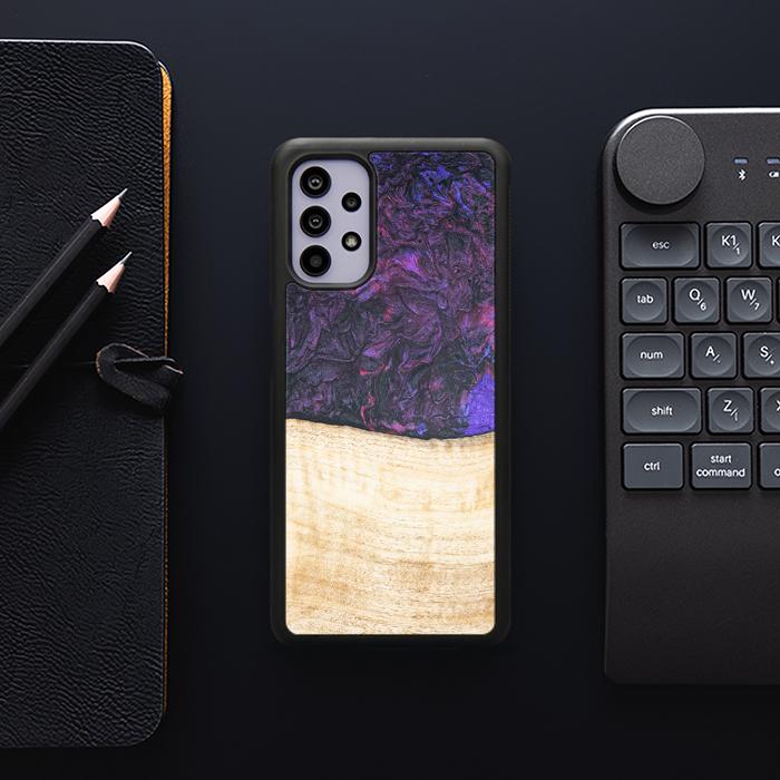 Samsung Galaxy A32 5G Handyhülle aus Harz und Holz - Synergy#F4