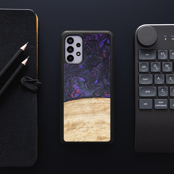 Samsung Galaxy A32 5G Handyhülle aus Harz und Holz - Synergy#F7