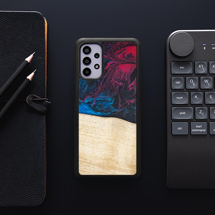 Samsung Galaxy A32 5G Handyhülle aus Harz und Holz - Synergy#F9