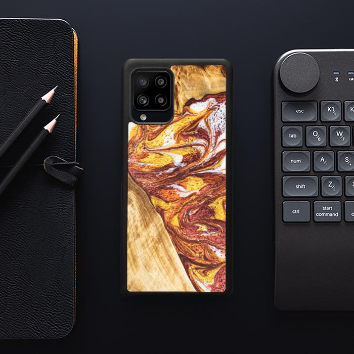 Samsung Galaxy A42 5G Handyhülle aus Harz und Holz - Synergy#E4
