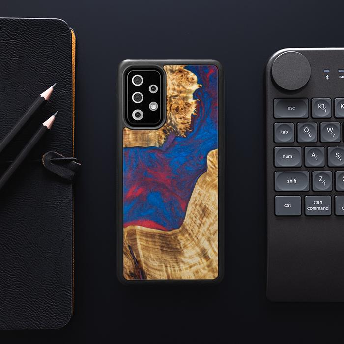 Samsung Galaxy A52 5G Handyhülle aus Harz und Holz - Synergy#E10