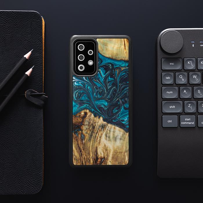 Samsung Galaxy A52 5G Handyhülle aus Harz und Holz - Synergy#E12