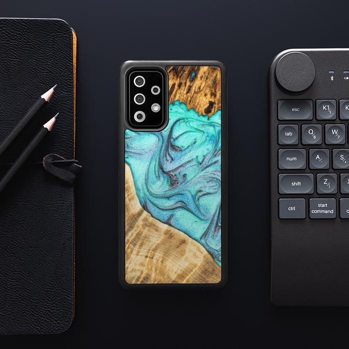 Samsung Galaxy A52 5G Etui na telefon z żywicy i drewna - Synergy#E16