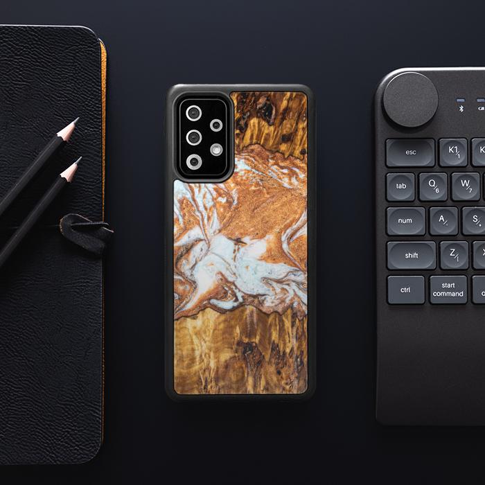 Samsung Galaxy A52 5G Etui na telefon z żywicy i drewna - Synergy#E18