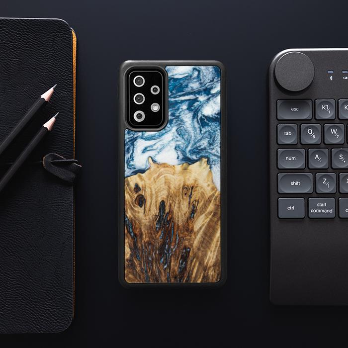 Samsung Galaxy A52 5G Handyhülle aus Harz und Holz - Synergy#E23