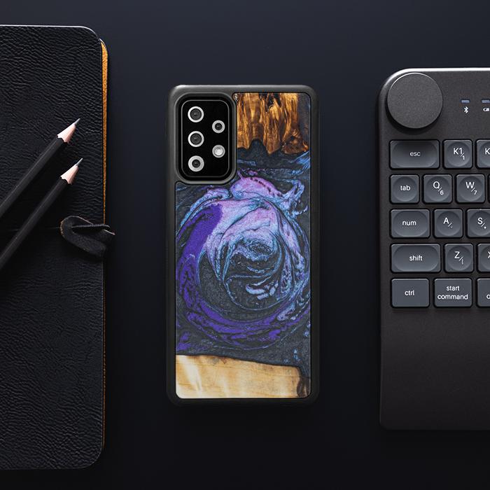 Samsung Galaxy A52 5G Handyhülle aus Harz und Holz - Synergy#F34