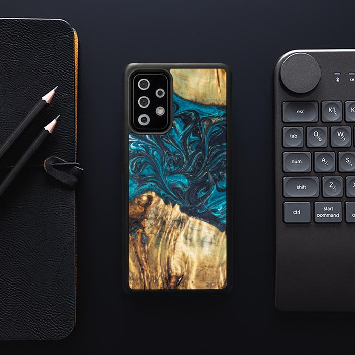 Samsung Galaxy A53 5G Handyhülle aus Harz und Holz - Synergy#E12