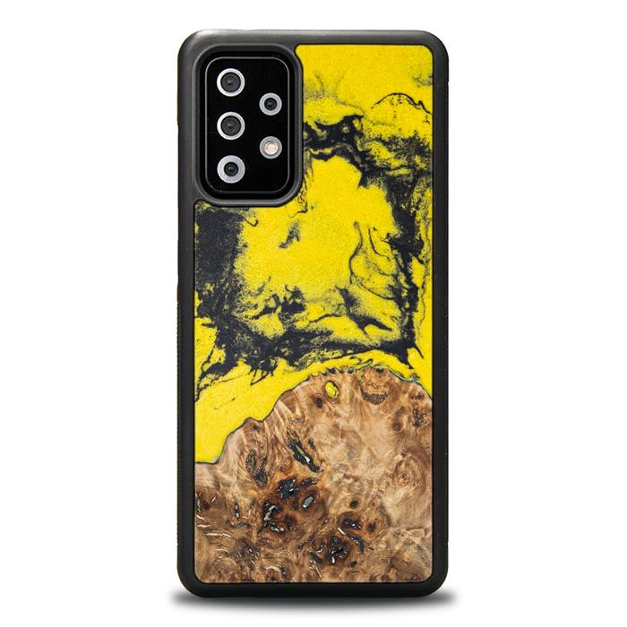 Samsung Galaxy A72 5G Handyhülle aus Harz und Holz - Borussia#ChL