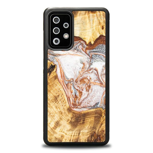 Samsung Galaxy A72 5G Handyhülle aus Harz und Holz - Synergy#E5