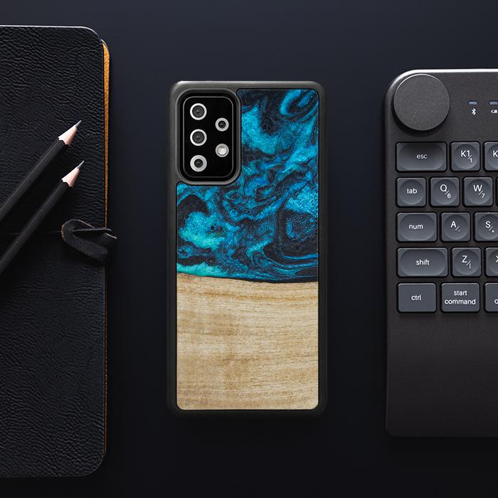 Samsung Galaxy A72 5G Handyhülle aus Harz und Holz - Synergy#F11