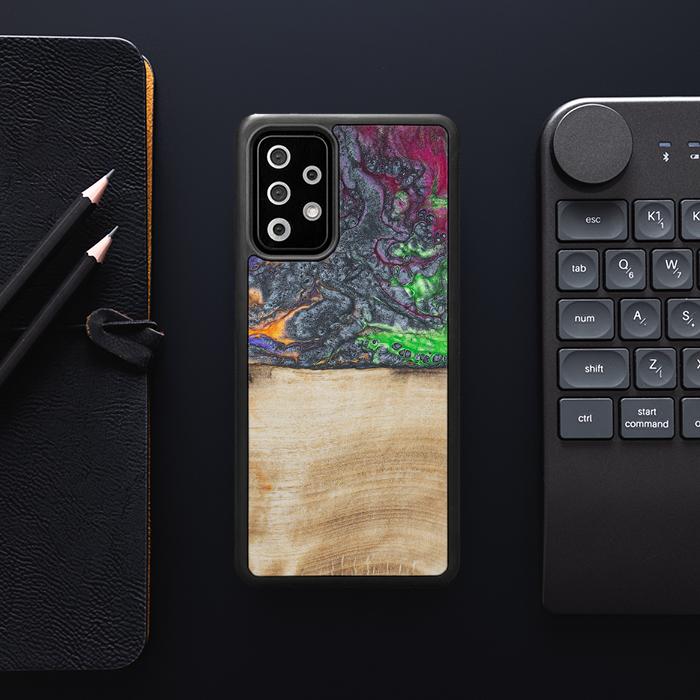 Samsung Galaxy A72 5G Handyhülle aus Harz und Holz - Synergy#F2