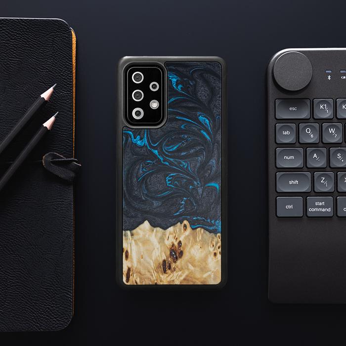 Samsung Galaxy A72 5G Handyhülle aus Harz und Holz - Synergy#F21