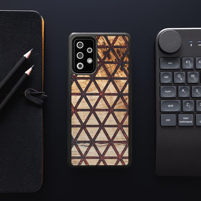 Samsung Galaxy A72 5G Handyhülle aus Harz und Holz - Synergy#F22