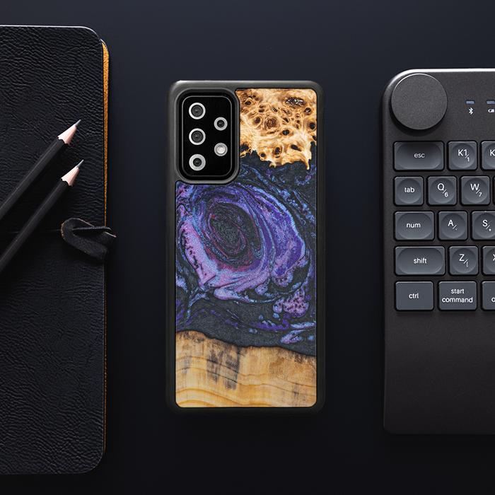 Samsung Galaxy A72 5G Handyhülle aus Harz und Holz - Synergy#F24