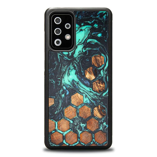 Samsung Galaxy A72 5G Handyhülle aus Harz und Holz - Synergy#F28