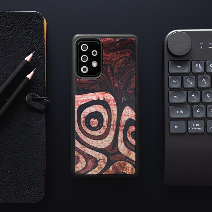 Samsung Galaxy A72 5G Handyhülle aus Harz und Holz - Synergy#F32