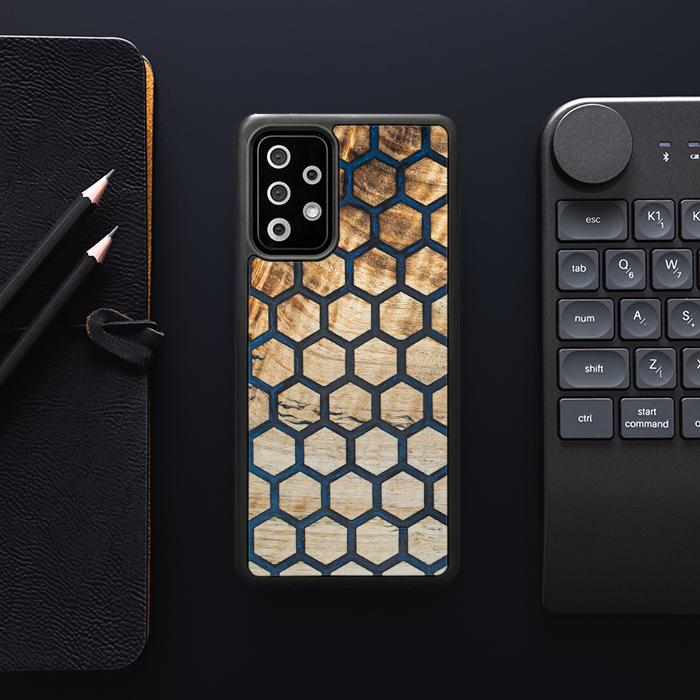 Samsung Galaxy A72 5G Handyhülle aus Harz und Holz - Synergy#F36