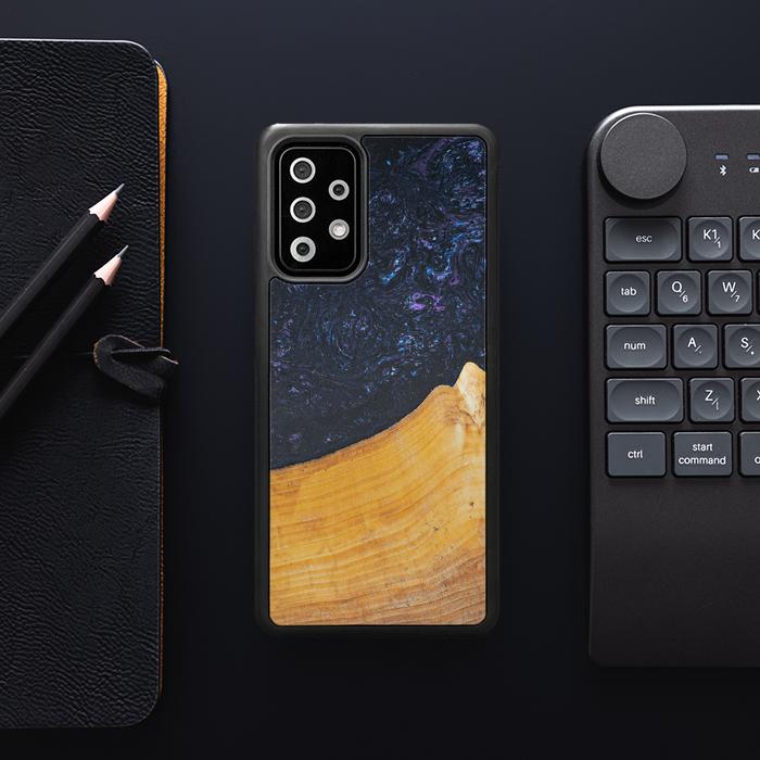 Samsung Galaxy A72 5G Handyhülle aus Harz und Holz - Synergy#F37