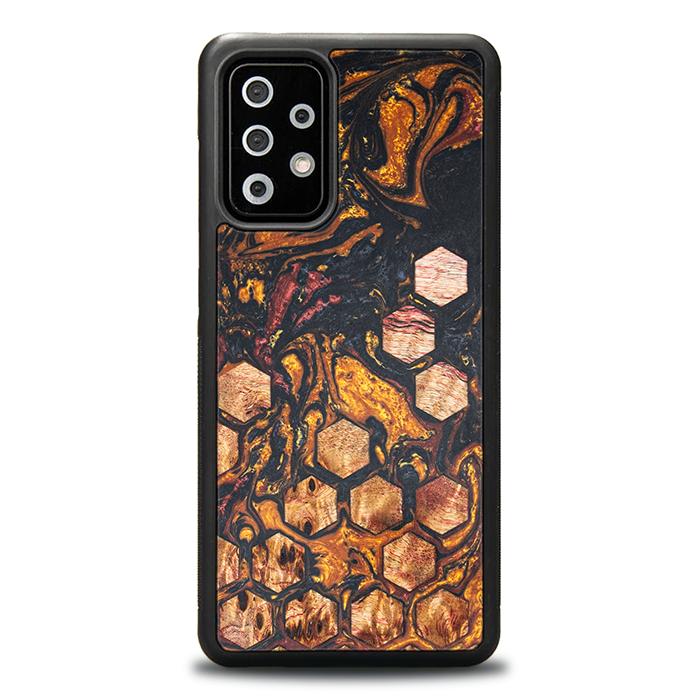 Samsung Galaxy A72 5G Handyhülle aus Harz und Holz - Synergy#F38