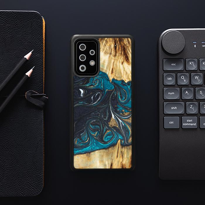 Samsung Galaxy A73 5G Handyhülle aus Harz und Holz - SYNERGY#E1