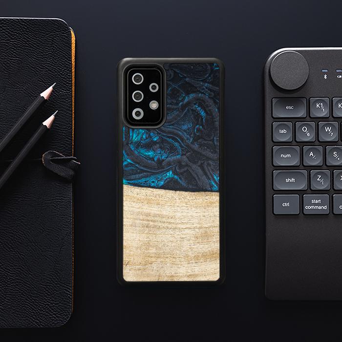Samsung Galaxy A73 5G Handyhülle aus Harz und Holz - Synergy#F13