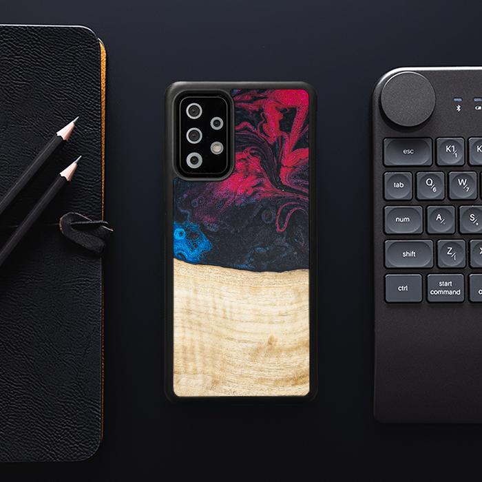 Samsung Galaxy A73 5G Handyhülle aus Harz und Holz - Synergy#F14