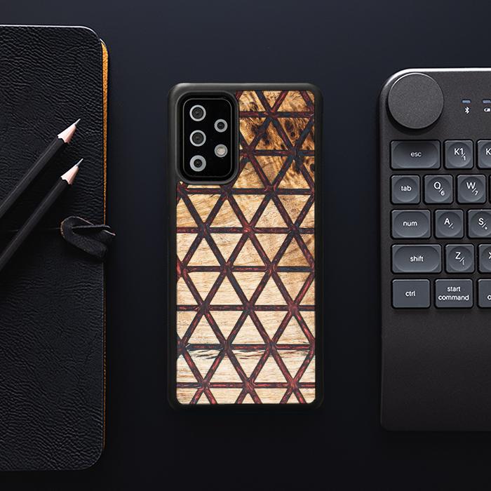 Samsung Galaxy A73 5G Handyhülle aus Harz und Holz - Synergy#F22