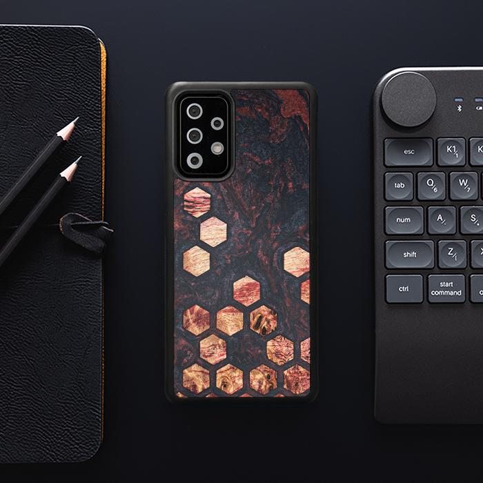 Samsung Galaxy A73 5G Handyhülle aus Harz und Holz - Synergy#F27