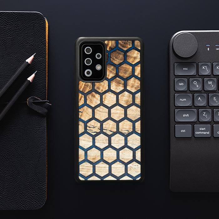 Samsung Galaxy A73 5G Handyhülle aus Harz und Holz - Synergy#F36