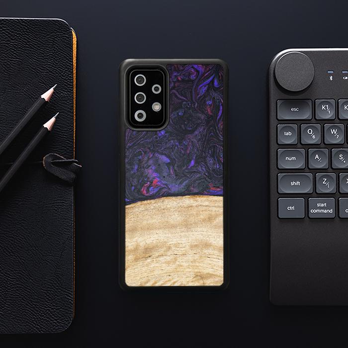 Samsung Galaxy A73 5G Handyhülle aus Harz und Holz - Synergy#F7