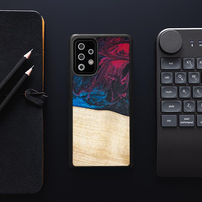 Samsung Galaxy A73 5G Handyhülle aus Harz und Holz - Synergy#F9