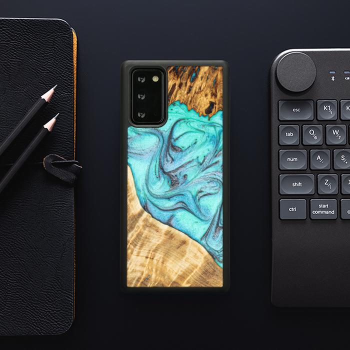 Samsung Galaxy NOTE 20 Etui na telefon z żywicy i drewna - Synergy#E16