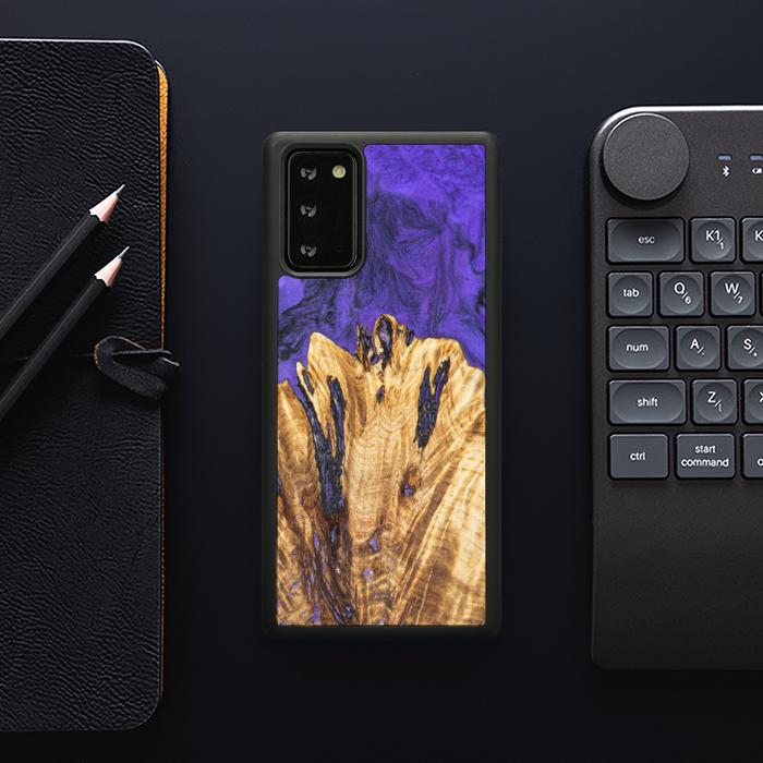 Samsung Galaxy NOTE 20 Etui na telefon z żywicy i drewna - Synergy#E22