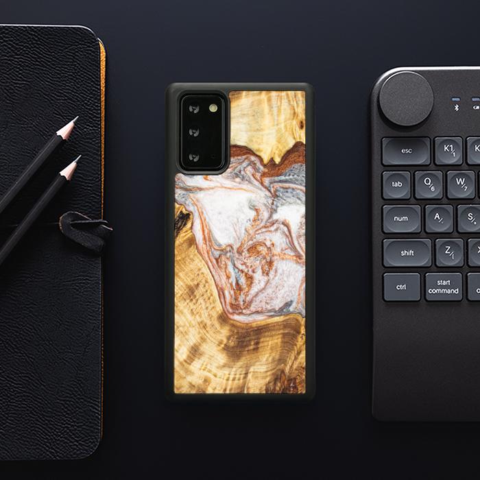 Samsung Galaxy NOTE 20 Handyhülle aus Harz und Holz - Synergy#E5