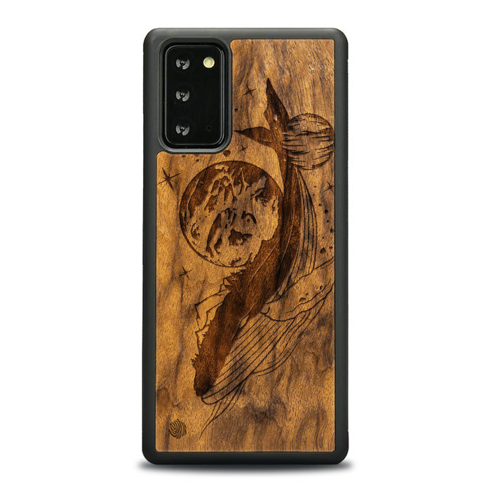 Samsung Galaxy NOTE 20 Wooden Phone Case - Cosmic Whale